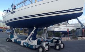 Sailboat Hydraulic Trailer for 20 Tons