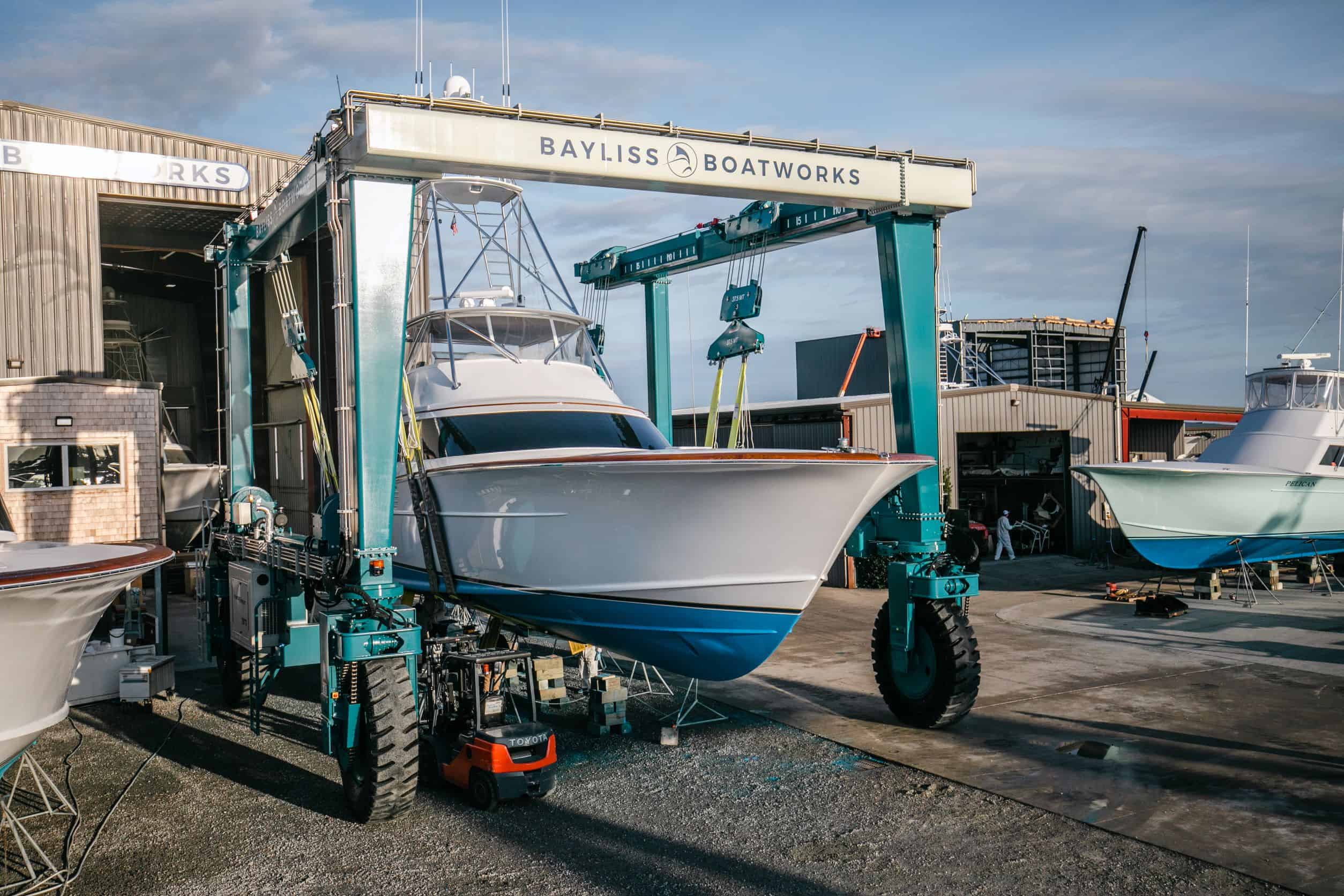 Bayliss Boatworks Increases Lifting Capacity with Marine Travelift